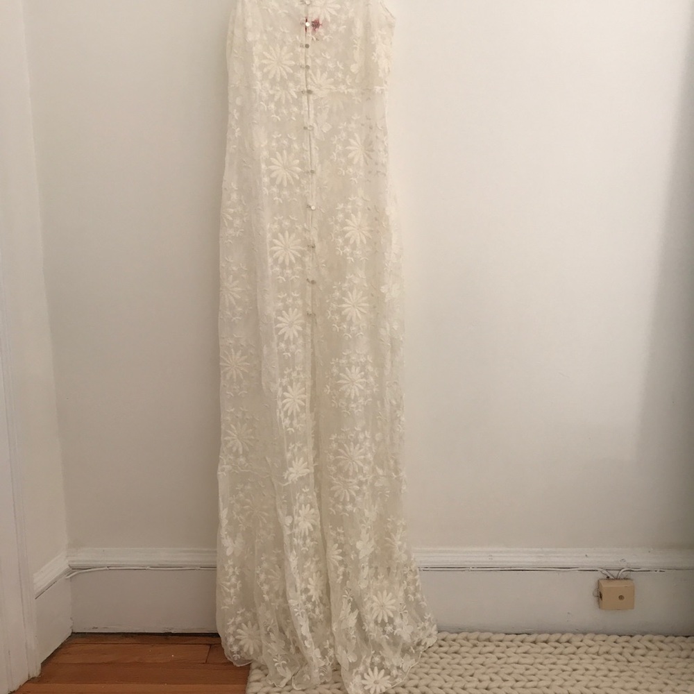 Free People lace slip dress Size M. Never worn!